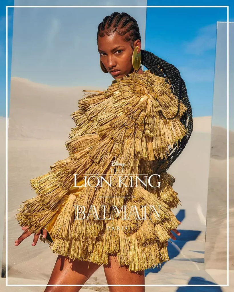 Balmain brings "The Lion King" to life in stunning Disney collaboration