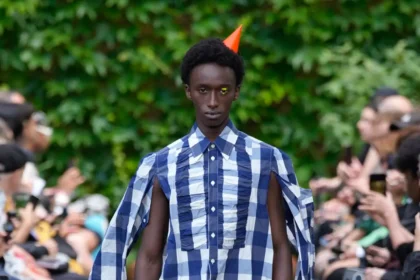 Walter Van Beirendonck's Spring 2025 collection fuses clown-like playfulness with innovative denim collaboration